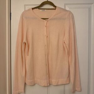 Classic Women's Light Peach Cardigan